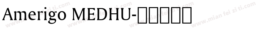 Amerigo MEDHU字体转换